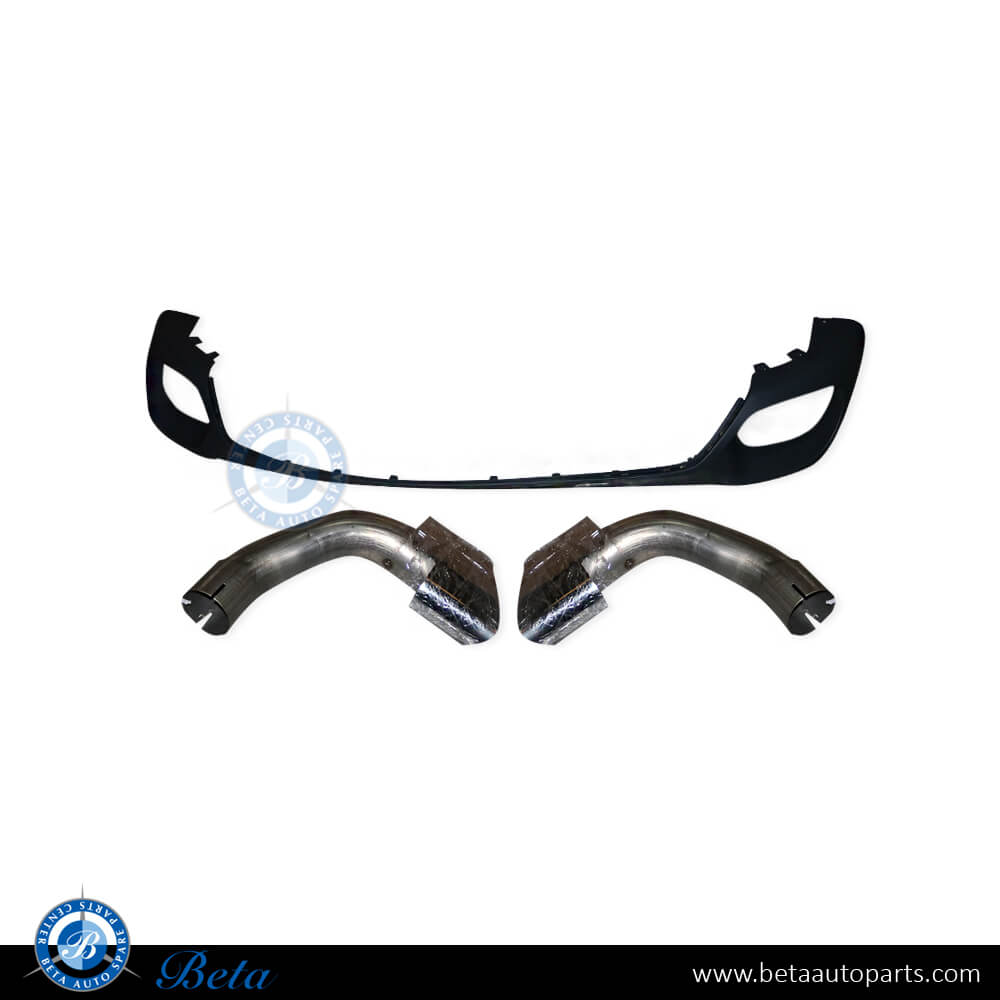 Rear Diffuser Assy with Exhaust Tips M Look for BMW X6 F16 2015-2019 models, Part Number 51127413501 Rear Diffuser Assy with Exhaust Tips M Look for BMW X6 F16 2015-2019 models, Part Number 51127413501